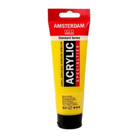 AMSTERDAM acrylverf tube 120 ml Metallic Geel 831