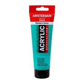 AMSTERDAM acrylverf tube 120 ml Metallic Groen 836
