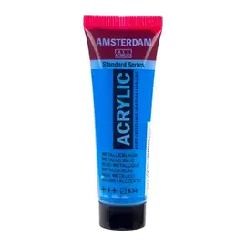 AMSTERDAM acrylverf tube 20 ml Metallic Blauw 834