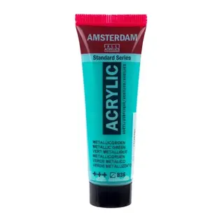 AMSTERDAM acrylverf tube 20 ml Metallic Groen 836