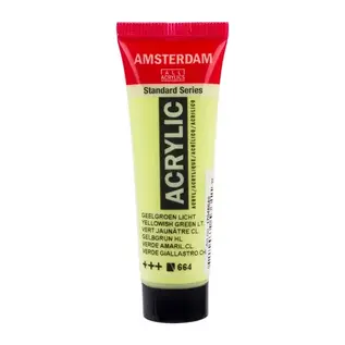 AMSTERDAM acrylverf tube 20 ml Geelgroen Licht 664