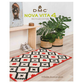 Livre permettant de réaliser 14 projets de décoration d'intérieur avec le fil de coton Nova Vita 4