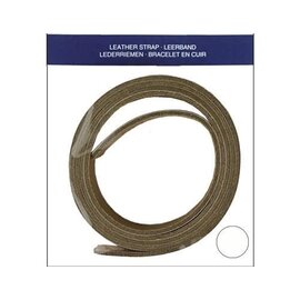 Leerband  - Lederband 120cm x 2 cm, 2,8mm dik - Kleur 089 WIT