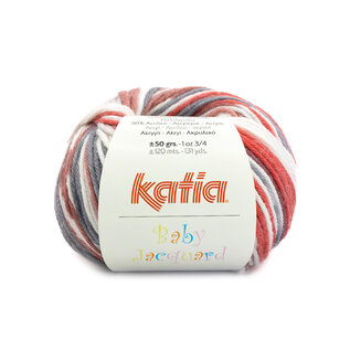 BABY JACQUARD 100 Oranje-Grijs-Rood bad 70940