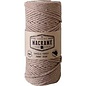 Macramé katoen touw enkel twist bruin 3mm +/-65M