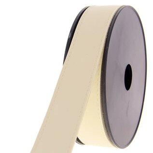 imitatieleder 30mm kleur 56 ecru per meter