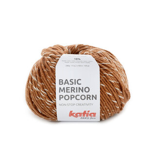 BASIC MERINO POPCORN 106 - Koper-Wit bad 74157