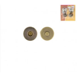 Magneetsluiting 19mm brons 2 paar