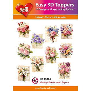 Easy 3D Designs pakket Vintage Flowers and Papers