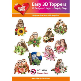 Easy 3D Designs pakket Flower Owls