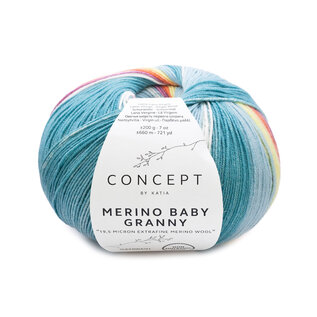 MERINO BABY GRANNY 503 Pastelgroen-Pastel blauw-Pastel geel bad 74241