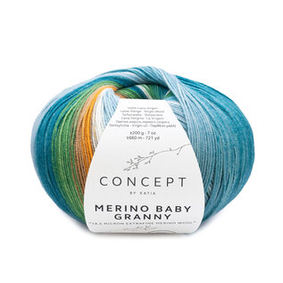 MERINO BABY GRANNY 504 Olieverf-Bruin-Steen grijs bad 74242