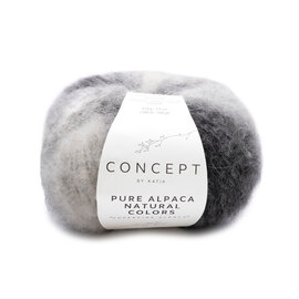 PURE ALPACA NATURAL COLORS 102 Ecru-Licht grijs-Medium grijs-Donker grijs bad 73553A