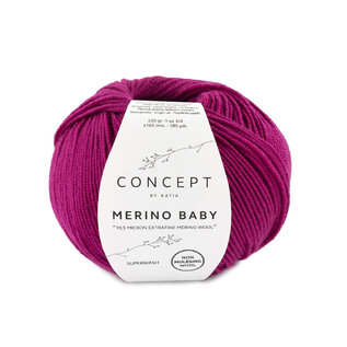 MERINO BABY 61 Donker fuchsia bad 68305