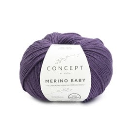 MERINO BABY 159  Donker violet bad 68988A