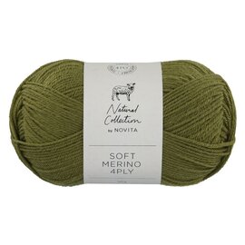 NOVITA Soft Merino 4 PLY 306 mos groen bad 1407