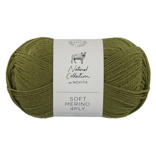 NOVITA Soft Merino 4 PLY 306 mos groen bad 1407