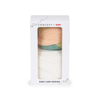 Katia BABY CARE MERINO 500 Ecru-Blauw-Groen bad 74598