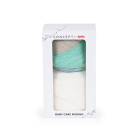 Katia BABY CARE MERINO 502 Ecru-Blauw-Grijs bad 74600