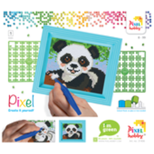 Pixelpakket - Panda met 21 pixelmatjes