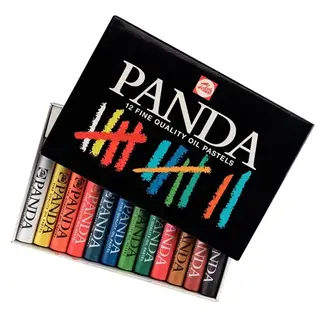 Talens Talens: Oliepastels "Panda" set met 12 pastels