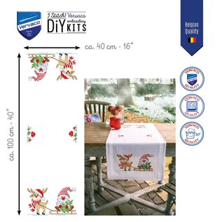 Borduurpakket - Loper kit Wichtel met rendier