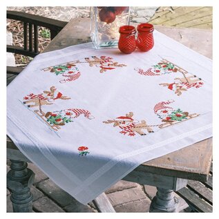 Borduurpakket - Tafelkleed kit Wichtel met rendier