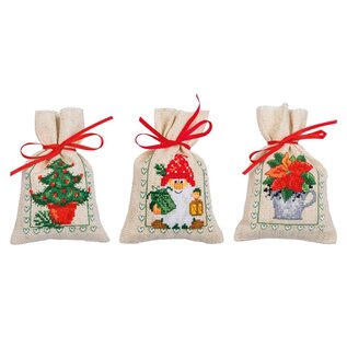 Kruidenzakje kit Kerst set van 3