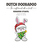 DDBD Rubber stamp Konijn kerstboom