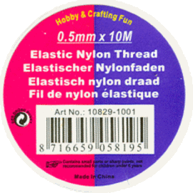 Nylondraad elastisch 0,5 mm 10 MT