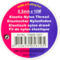 Nylondraad elastisch 0,5 mm 10 MT