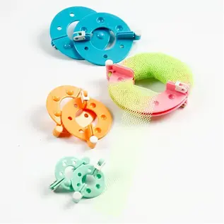 Pom Pom maker, d: 3,5 - 8,5 cm, 4 assorti