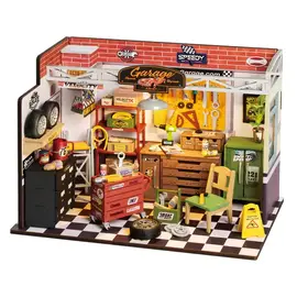 DIY Huisje Garage Workshop, Robotime, 24x15x17cm