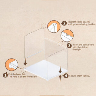 DIY Dustcover voor DIY Huisjes, Robotime, 28,7×23,7×24,4 cm