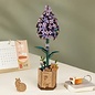 DIY Houten Bloem Lilac, Lila Sering, 7,5x7x22,5cm
