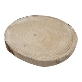 Boomschorsschijf rond Paulownia diameter +- 25cm H:+-2,3cm