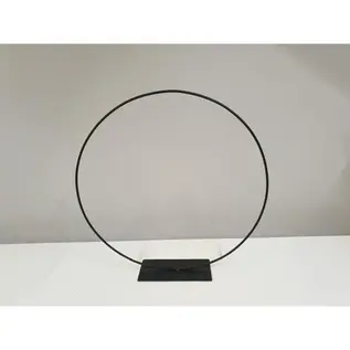 METALEN FRAME RING OP VOET 40CM ZWART