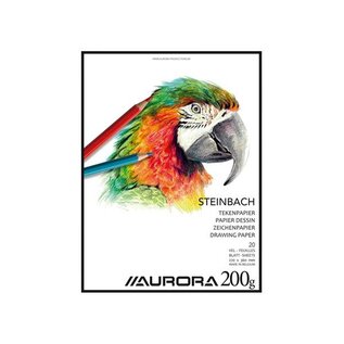 Tekenblok "Steinbach" 270x360mm, 200g, 20 vel - Wit