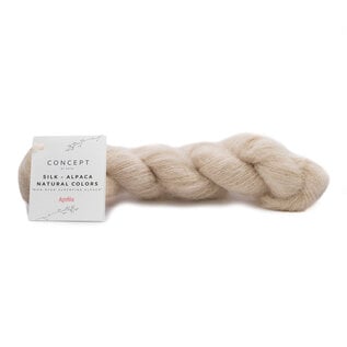 SILK-ALPACA NATURAL COLORS 101 Beige bad 73556