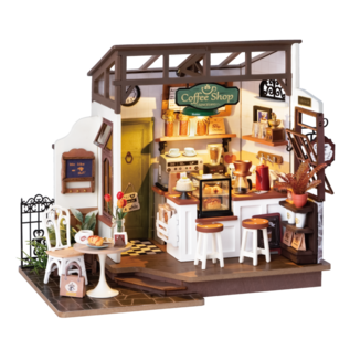 DIY Huisje Slow Life Café, 25x15x19,5cm