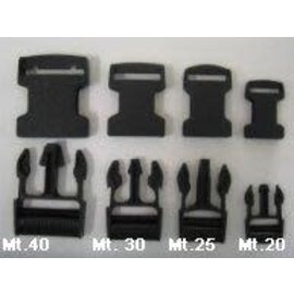 Rugzaksluiting 25mm zwart