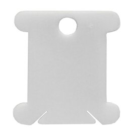 Plastic wikkelkaartjes 7,5x7,3cm, kaart à 100 stuks
