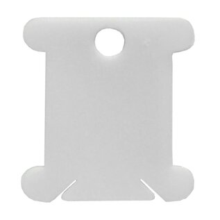 Plastic wikkelkaartjes 7,5x7,3cm, kaart à 100 stuks