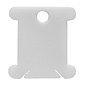 Plastic wikkelkaartjes 7,5x7,3cm, kaart à 100 stuks