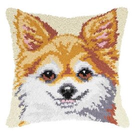 Orchidea Latch Hook Kussenpakket Dog 40x40cm