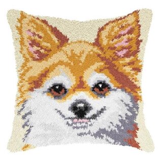 Orchidea Latch Hook Kussenpakket Dog 40x40cm