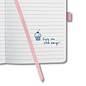 notitieboek - Jolie Flair - A6 - hardcover - 174 pagina's - lijn - 80 grams papier - rose -