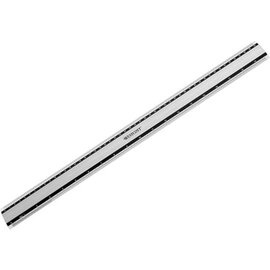 Liniaal - 50 cm / 19 inch - aluminium - met anti slip -