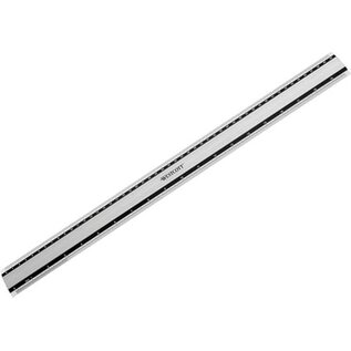 Liniaal - 50 cm / 19 inch - aluminium - met anti slip -