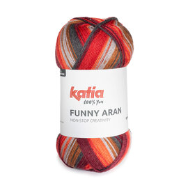 FUNNY ARAN 305 - Rood-Grijs bad 72786